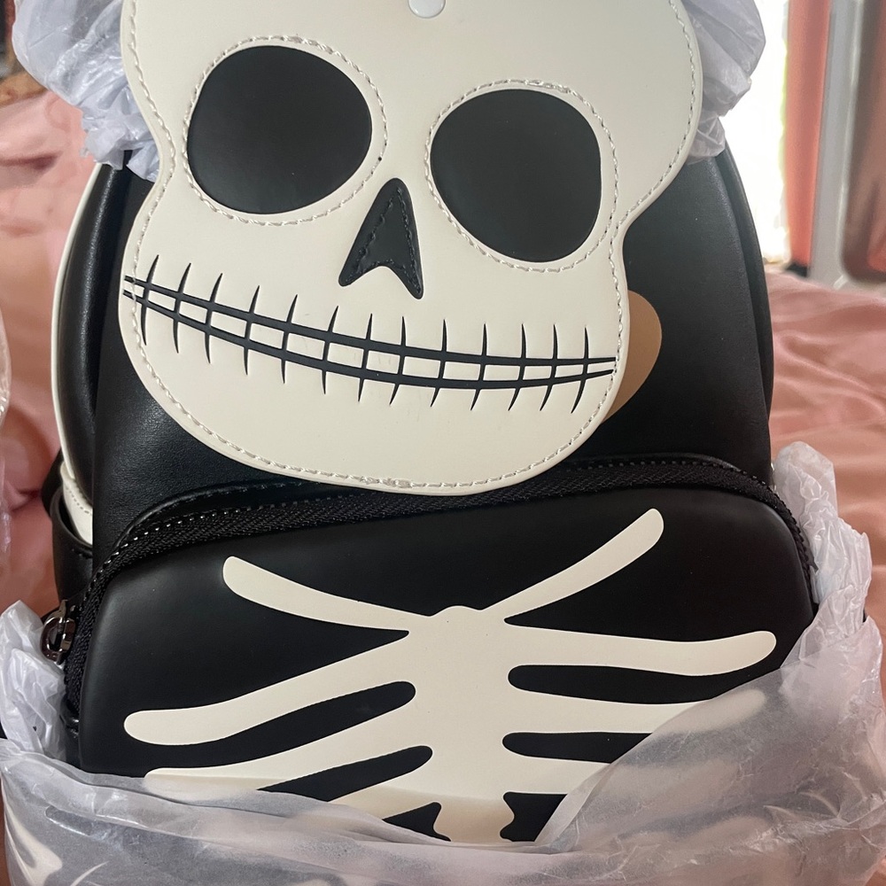 Loungefly Disney Skeleton Mickey Mouse Glow Mini Backpack